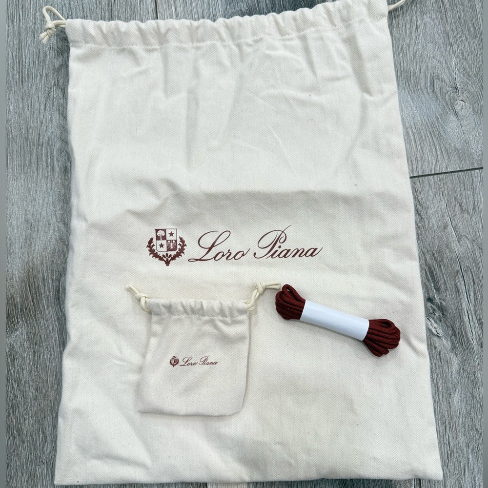 Loro Piana Dust Bag with shoe laces & pouch